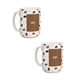 thumbnail image 1 of Duo de tazas de cerámica 445 ml diseño café decorativo, 1 of 7