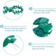 thumbnail image 4 of 20 piezas de adornos de peces de ratán para Primera Comunión o Bautizo, con hojas de ratán, servilleteros de plástico con forma de hoja y 2 rollos de cinta., 4 of 7