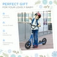 thumbnail image 4 of Kick Scooter for Kids 5-12 Years Old, Big Wheel Kids Scooter with Adjustable Height Handlebar, Non-slip Footplate, Rear Brake, Blue, 4 of 10