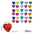 thumbnail image 3 of Heart Shaped Gemstones Set, Multicolor Acrylic Gems, Underwater Pool And Beach Treasure Hunt Toys For Kids, Sensory Educational Play And Decorative Party Supplies, 3 of 6