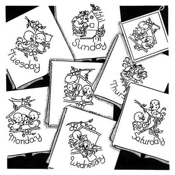 Aunt Martha's #3971 Love Birds