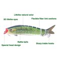 thumbnail image 4 of Cebos Lixada 3 paquetes Bionic Multi Articulado duro cebo S natación acción señuelo de pesca con caja de aparejos 8 segmentos señuelo de pesca hundido VIB cebo Crankbait señuelos de pesca artificiales Lixada Cebos, 4 of 7