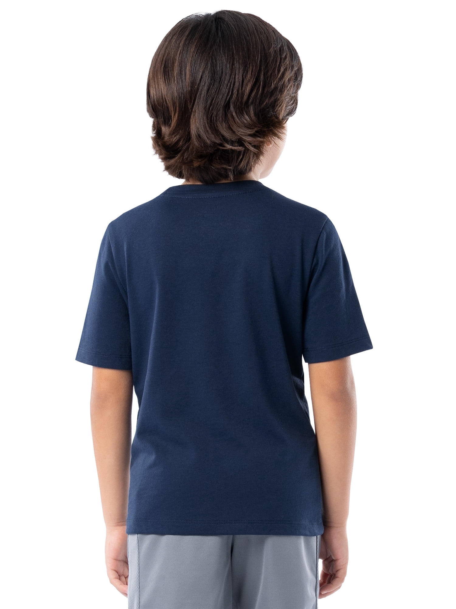 Athletic Works Boy's Short Sleeve Graphic T-Shirt, Sizes 4-18 & Husky