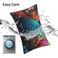 thumbnail image 5 of KLL Colorful Flower Bird Pillow Covers Envelope Closure,Super Soft and Cozy Fuzzy Fleece Pillow Case Cover (No pillow core） 20"x30", 5 of 5