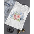 thumbnail image 3 of Cute Feathers & Rose / Pastel T-Shirt Women -Image by Shutterstock, Female Small, 3 of 4
