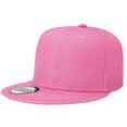 thumbnail image 6 of Falari Wholesale 12 Pack Snapback Hat Cap Hip Hop Style Flat Bill Blank Solid Color Adjustable Size Pink, 6 of 6