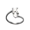 thumbnail image 2 of Xihbxyly Liquidation Mode 26 Lettres Anglaises Bagues Ouvertes Acier Inoxydable Filles Bijoux Rétro Offres, 2 of 2