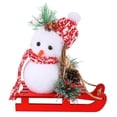 thumbnail image 1 of 1 adorno navideño de muñeco de nieve., 1 of 3