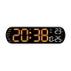 thumbnail image 1 of Reloj de pared con alarma digital Naiovety Pantalla LED grande color naranja, 1 of 6