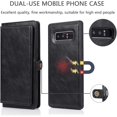 thumbnail image 3 of MYKOMI Phone Case for Samsung Galaxy Note 8 Wallet Detachable Cover with HD Screen Protector and Flip Credit Card Holder Cell Accessories Glaxay Note8 Not S8 Galaxies Gaxaly Women, 3 of 7