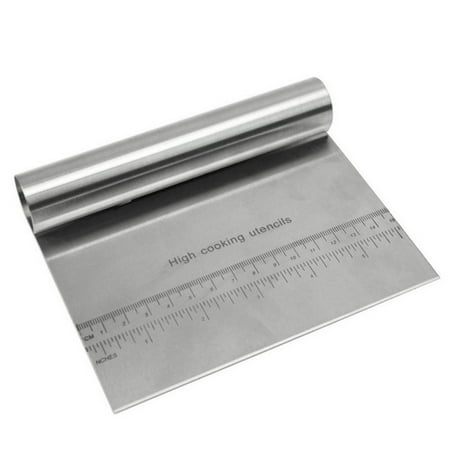 

Yesfashion Stainless Steel Dough Cutter Pizza Cake Scraper Smoother Kitchen Cooking Accessories
