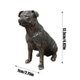 thumbnail image 3 of BKER Handmade Resin Dog Figurine Desktop Ornament Decorative Sculpture For Home Indoor Outdoor, 3 of 4