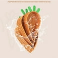 thumbnail image 3 of Carrot Shaped Wicker Easter Basket, Bread Serving Basket, Decorative Plastic Woven Basket, 3 of 7
