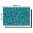 thumbnail image 5 of Teal Christmas Snowflake Pattern Summer Placemats Table Placemats Set Of 6-Linen Kitchen Washable Placemats Table Mats 11.8"x17.7" Non-Slip Heat Resistant, 5 of 5