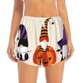thumbnail image 2 of Picia Halloween Gnomes1 Pattern Women's 2 in 1 Athletic Running Shorts High Waisted Workout Casual Gym Sweat Shorts with Comfy Liner Zipper Pockets-Small, 2 of 9
