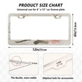 thumbnail image 2 of Aluminum License Plate Frame 2 Pack Car Exterior Accessory Car Tag Holder for Front Rear Plates Cars Decor Beautiful Birds Sitting on Branches, 2 of 7