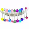 thumbnail image 6 of Jiaroswwei 7/20Pcs Sequins Luminous Nipple Tongue Bar Barbell Ring Body Piercing Jewelry, 6 of 8