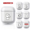 thumbnail image 2 of Funda para AirPods 2 3 1, Funda para AirPods Pro 2, Funda transparente de TPU suave para auriculares inalámbricos Air Pods Pro 2 xuanjing  unisex, 2 of 2