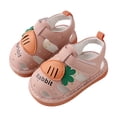 thumbnail image 2 of ATOGUTA Baby Walking Shoes Cute with Voice Carrot Print Soft Bottom Toddler Sandals, 2 of 3