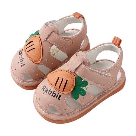 

Infant Baby Boys and Girls Summer Walking Sandals Fashion Hollow Cartoon Sandals Casual Breathable Soft-sole Newborn Prewalker Shoes