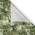 thumbnail image 4 of Ambesonne Frog Valance Pack of 2, Skull Camouflage Design, 54"X12", Sage Pine Green, 4 of 5