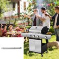 thumbnail image 4 of 4pcs Burner Tubes Stainless Steel Adjustable Grill Tubes Replacement Universal BBQ Channel Pipes, 4 of 9