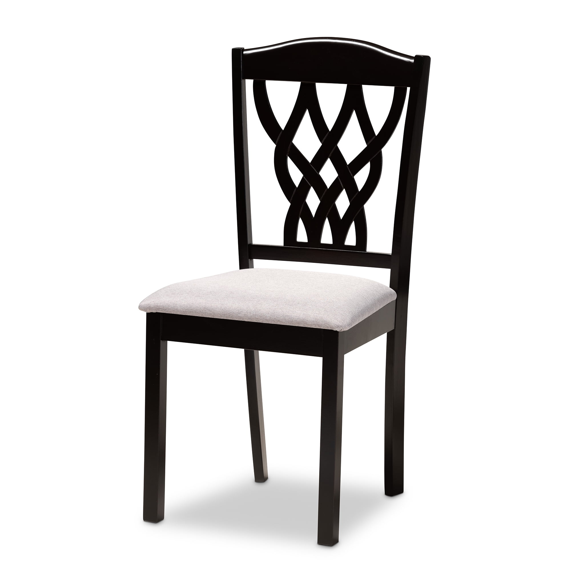 Baxton Studio Salem Modern Dining Set, 7-Piece, Dark Brown