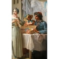 thumbnail image 3 of Etienne Jeaurat 12x18 Black Modern Framed Museum Art Print Titled - The Merchant of Ribbons (Fragment) (1753), 3 of 5