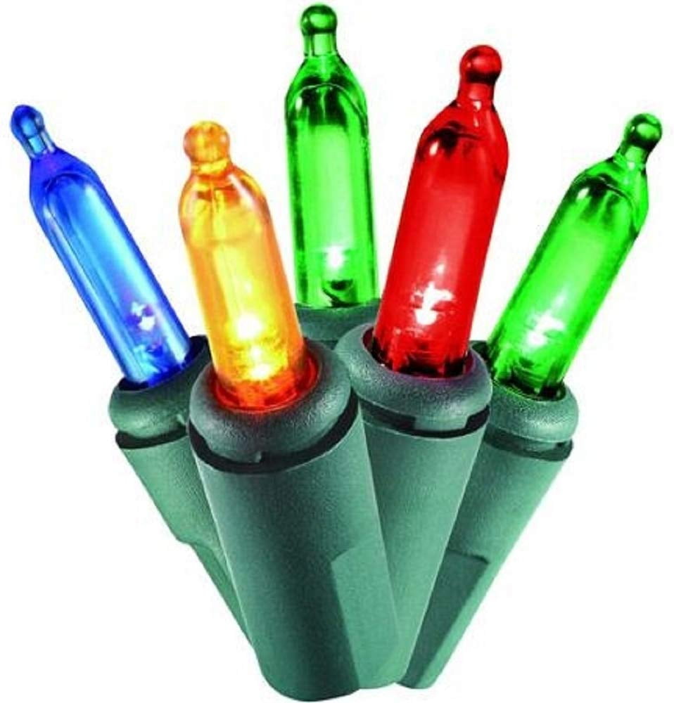 Set of 140 Indoor Musical Christmas Lights - Plays Classical Holiday Songs - Green Wire 