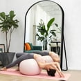 thumbnail image 5 of MAYEERTY 71"x32" Arch Full Length Mirror Aluminum Alloy Framed Floor Mirror, Black, 5 of 6