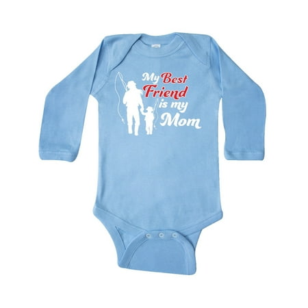 

Inktastic My Best Friend Is My Mom Gift Baby Boy or Baby Girl Long Sleeve Bodysuit