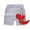 Grey, variant on Boys Summer Dinosaur Cartoon Shorts Childrens Quarter Pants with 3D Embossed Design Grey,18-24 Months