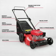 PowerSmart 21 144CC Push Lawn Mower, with Six Cutting Heights