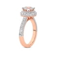 thumbnail image 4 of IGI Certified 3 Carat Princess Shape Lab Grown Diamond Engagement Ring | 14K Rose Gold | Luxoré Vintage Allure Diamond Ring | FG-VS1-VS2 Quality Friendly Diamonds, 4 of 6