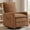 Brown, variant on Gelloan Upholstered Swivel Glider and Recliner Nursery Chair,Grey