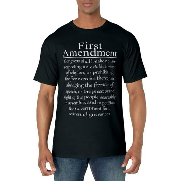 1st First Amendment U.S. Constitution Patriot US History T-Shirt