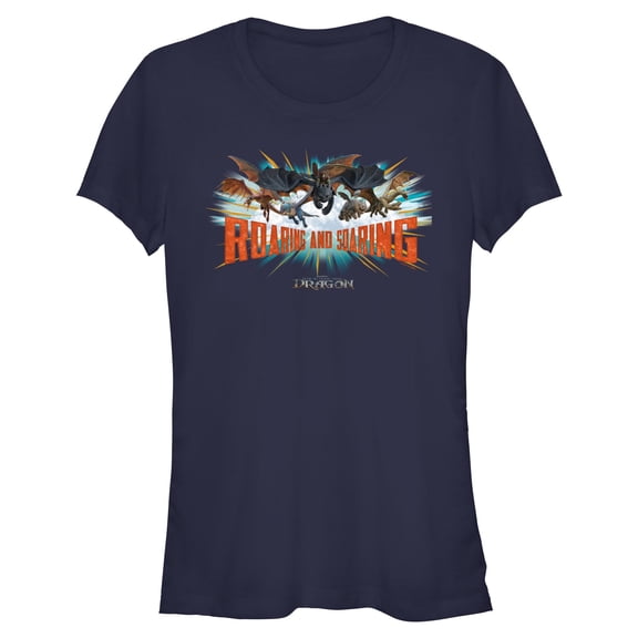 Juniors How to Train Your Dragon Roaring And Soaring T Shirt