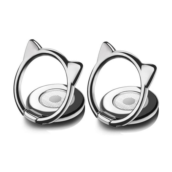 Cell Phone Ring, Set of 2 Ring Stand Ultra Thin 3mm 360 Degree Rotating Cell Phone Ring Supports Smartphones Cell Phone Ring Universal Compatible with Huawei and other Smartphones