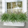thumbnail image 6 of Ferns Artificial Plants Large Fake Ferns 29.5" Dia.Boston Fern Fake Plants Potted Hanging Shrubs for Home Garden Porch Farmhouse Decor, 6 of 6