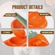 thumbnail image 4 of 2 in 1 Dumpling Maker Machine, 2023 New Manual Dough Presser Dumpling Wrappers Press Wrapper, Premium Household Head Automatic Dumpling Maker Mould Wonton Maker Ravioli Mold Baking (Orange), 4 of 5