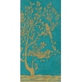 thumbnail image 2 of Vess, June Erica 11x18 Gold Ornate Wood Framed with Double Matting Museum Art Print Titled - Topaz Chinoiserie II, 2 of 4