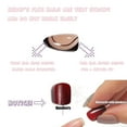 thumbnail image 5 of False Nails French Manicure White Glitter Cover Medium Tips, 5 of 5