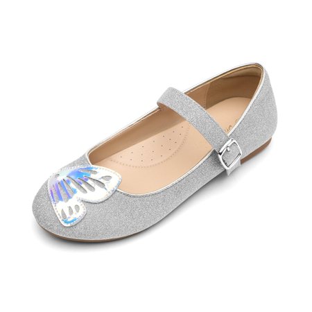 

Girls Dress Shoes Flower Princess Butterfly Ballet Lightweight Non-slip Flats