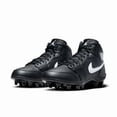 thumbnail image 1 of N I-K-E A i r-Jor-dan 1 Mid TD Football Cleats Black White FJ6805-001 Men Sizes, 1 of 6