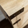 thumbnail image 5 of 44-inch Rustic Farmhouse Barn Door TV Console - White Oak, 5 of 5