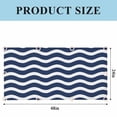 thumbnail image 3 of Navy Blue Moire Fluorescent Light Covers, Water Ripple Stripe Farmhouse Magnetic Light Covers for Ceiling Lights, Fluorescent Ceiling Shade Filters for Classroom Bedroom Office 4x2Ft x 3PCS, 3 of 8