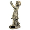 thumbnail image 5 of Northlight 18" Distressed Gray Girl with Cell Phone Solar Powered LED Lighted Outdoor Patio Garden Statue, 5 of 6