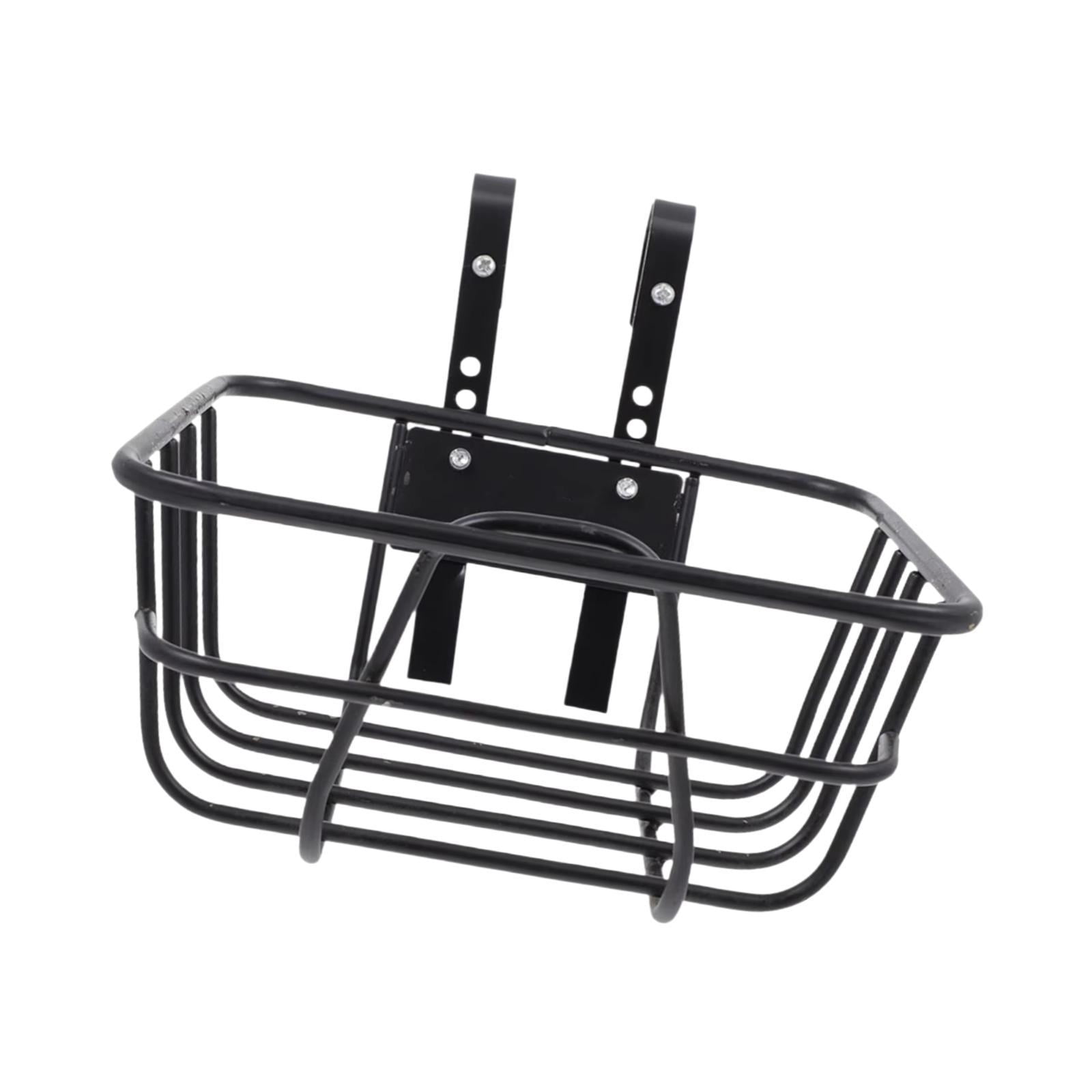 Baoblaze Bike Basket Front Basket Carrying Iron Bike Frame Basket Bike Cargo Rack 23cmx23cmx12cm