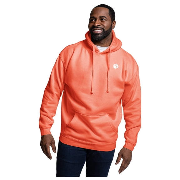 Men's League Collegiate Wear Orange Clemson Tigers Essentials 2.0 Fleece Pullover Hoodie
