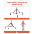thumbnail image 6 of VEVOR Heavy Duty Light Stand with Casters, Max Height 10.5 ft/320 cm, Adjustable Tripod Stand with Stainless Steel, Photography Wheeled Base Stand, for Studio Softbox, Monolight, Reflector Shooting, 6 of 9